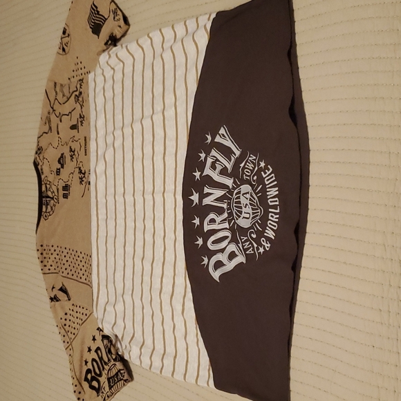 Born Fly Size 3XL T-shirt Tan and Brown - Picture 9 of 16